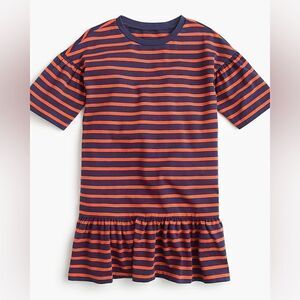 J. Crew Girls' drop-waist dress in stripes